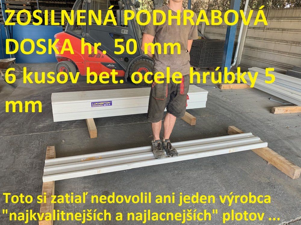 Kvalitný betónový plot